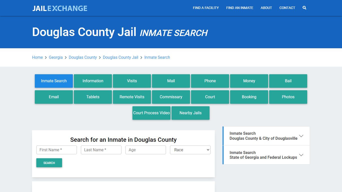 Douglas County Jail, GA Inmate Search: Roster & Mugshots - Jail Exchange